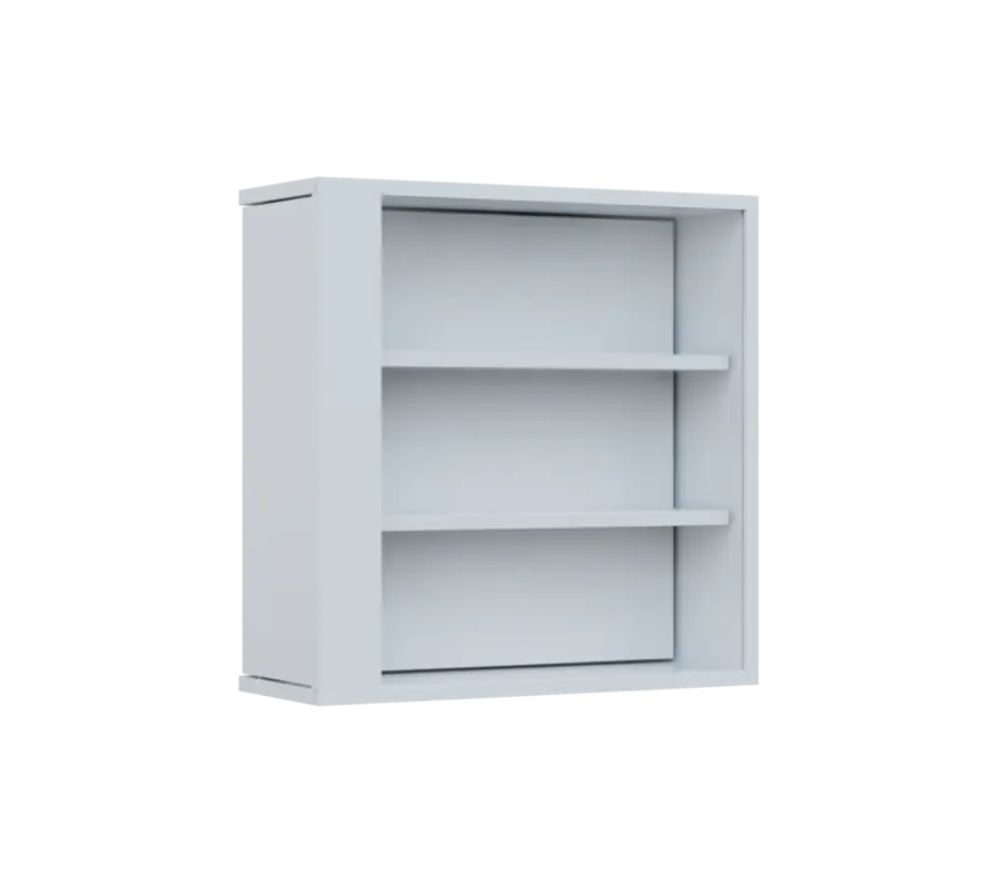 RE VTB - 200 vitrína s bočním výsuvem, 600x600x200, bílá